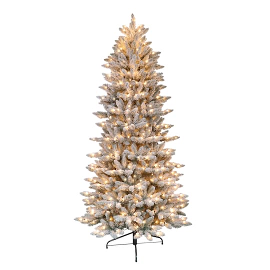 6.5Ft Pre-Lit Fraser Fir Artificial Christmas Tree, Clear Lights By Puleo International in Green | 6.5 ft | Michaels®